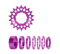 CAZSTYK Bicycles - Juego de conversión de una sola velocidad con espaciador y anillos de bloqueo, ruedas libres para bicicletas de montaña 16T 18T