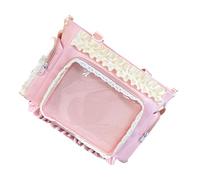 CAZSTYK Bolsa cruzada translúcida con temática de anime con asa reforzada, para entusiastas de la cultura Otaku, bolso transparente de PVC, b