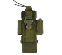 CAZSTYK Bolsa de radio de nailon para radio Talkie para radio de cinturón de servicio, Verde militar
