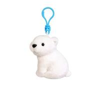 CAZSTYK Bonito llavero de peluche de animales marinos para estudiantes, alivio del estrés, bolsa escolar, colgante para mujer, llavero de felpa para adultos y niños