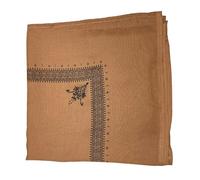 CAZSTYK Bufanda Shemagh multiusos de algodón de 132 cm, para mujeres y hombres, viajes, reuniones de eventos culturales o uso diario, bufanda protectora para cara y cuello, marrón, Talla única