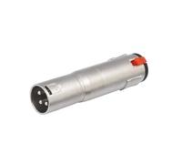 CAZSTYK Cabezal extensor de metal de 1/4 de 6,35 mm hembra a XLR macho de 3 pines para transmisión de sonido segura en vivo adaptador de bloqueo seguro