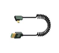 CAZSTYK Cable retráctil HDTV de 8 K60 Hz para transferencia de vídeo para laptop, tabletas, consolas de juegos, cámara, videocámara, diseño retráctil de resorte