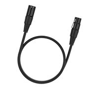 CAZSTYK Cable trenzado de 3 pines con conectores de bloqueo de metal, cable mezclador de desconexión