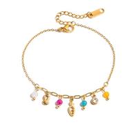 CAZSTYK Cadena ajustable de acero inoxidable con diseños florales delicados para mujeres y niñas, regalo de flores de acero inoxidable, talla única, como se describe