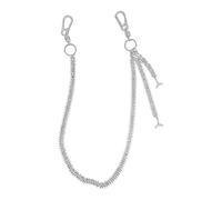 CAZSTYK Cadena de cintura de metal vintage con diseño de espina de pescado, joyería para el cuerpo, 78 cm de longitud, pantalones de metal, perfectos para hombres y mujeres, cinturón gótico unisex