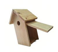 CAZSTYK Casa de pájaros de pino sin pintar para niños, proyectos de arte y educación de la naturaleza, observación de aves silvestres, ciclo de vida, madera sin tratar, hogar