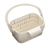 CAZSTYK Cesta escurridora plegable para ahorrar espacio, para colgar en el fregadero de la cocina, para frutas, verduras, pastas, drenaje rápido de agua, colador plegable