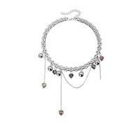 CAZSTYK Collar creativo con dije de esfera de corazón, joyería elegante para mujer, concepto de regalo diario, elegante joyería de noche