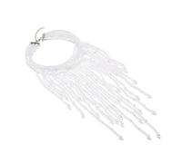 CAZSTYK Collar de perlas de imitación resistente a la oxidación, cadena de clavícula ajustable para vestidos de noche y atuendo de oficina, perlas de imitación resistentes a la oxidación