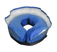 CAZSTYK Cómodo collar de cono de recuperación para mascotas con capa protectora isabelina inflable para mascotas, cachorros, gatitos, mascotas, isabelino inflable