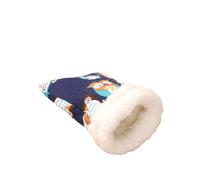 CAZSTYK Cómodo saco de dormir para animales pequeños con forro suave para invierno y otoño, cálido para hámster, lugar de descanso para hámsteres, nido de refugio