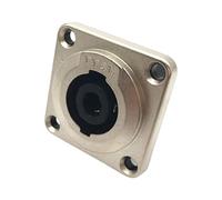 CAZSTYK Conector de enchufe para barra de sonido con montaje en panel cuadrado de 4 polos con transmisión fiable para uso profesional puerta profesional