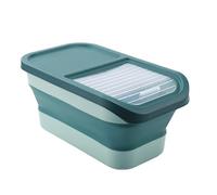 CAZSTYK Contenedor plegable que ahorra espacio, caja de almacenamiento de arroz con tapa, fácil de almacenar y organizar alimentos para mascotas, contenedor de almacenamiento de alimentos