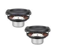CAZSTYK Controlador de woofer de 2.25 pulgadas, 15 W, 4 ohmios, ABS de alta sensibilidad, bordes de goma de construcción de metal, mejora la respuesta de graves
