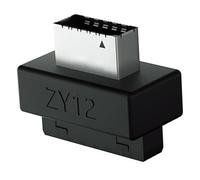 CAZSTYK Convertidores USB 3.0 para adaptadores de 19 pines, 20 pines a tipo E, transferencia de datos de alta velocidad, configuraciones sin herramientas, construcción de metal ABS para adaptadores de