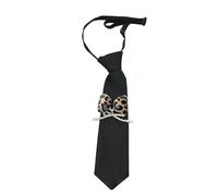 CAZSTYK Corbata de graduación con perlas de imitación adornadas con lazos, decoración para oficina o fiestas, lazos ajustables para negocios