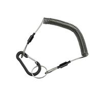 CAZSTYK Cordón elástico antipérdida para pesca, herramienta multifuncional, cordones retráctiles en espiral con mosquetón, llaveros retráctiles en espiral
