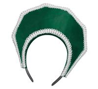 CAZSTYK Diadema clásica de Ana Bolena con elegante detalle de perlas artificiales para teatro, Halloween, fiesta, accesorio de disfraz isabelino
