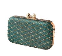 CAZSTYK Elegante bolso de mano con diseño de cadena de lujo, bolso cruzado de moda adecuado para banquetes, eventos sociales y oficinas, bolsa de noche para mujer, Green