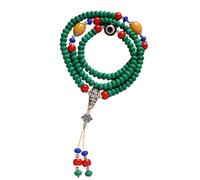 CAZSTYK Elegante cadena de cuentas de piedras preciosas turquesa de 92 cm de largo, unisex, accesorio turquesa para uso diario, One Size, como se describe