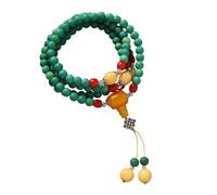 CAZSTYK Elegante cadena de cuentas de piedras preciosas turquesa de 92 cm de largo, unisex, accesorio turquesa para uso diario, One Size, como se describe