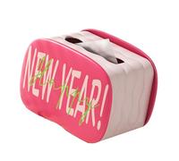 CAZSTYK Elegante caja de almacenamiento de pañuelos, rectangular, organizador portátil para decoración del hogar, servilletero decorativo