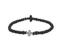 CAZSTYK Elegante cuerda trenzada de crucifijo con cierre ajustable, detalle hecho a mano, significado religioso, uso diario, cadena de muñeca ajustable, One Size, como se describe