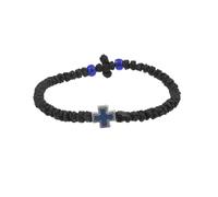 CAZSTYK Elegante cuerda trenzada de crucifijo con cierre ajustable, detalle hecho a mano, significado religioso, uso diario, cadena de muñeca ajustable, One Size, como se describe