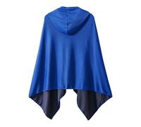 CAZSTYK Elegante toalla de playa con capucha, de microfibra de secado rápido, ligera, para natación, surf y yoga, toalla de playa refrescante, azul real, Talla única