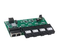 CAZSTYK Fiabled - Convertidor de fibra Gigabit Ethernet de 4 fibras, 3 puertos de cobre, modo único, 20 km, procesador de medios de transmisión