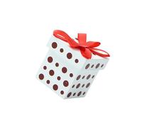 CAZSTYK Figura de Navidad, caja de regalo, modelo de muebles en miniatura de casas de muñecas a escala 1/12, exhibición de escenas, accesorios de decoración de paisaje