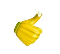 CAZSTYK Figura de plátano con el pulgar hacia arriba para mejorar la estética de cualquier habitación, resinas, estatua de mano de plátano, decoración única de mesa de café