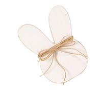 CAZSTYK Figura decorativa de madera de conejitos de Pascua con lazo de flores, centros de mesa, decoración de mesa para casas de campo, decoración del hogar, Pascua
