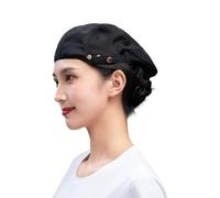 CAZSTYK Gorro de chef ligero y plegable para profesionales del servicio de alimentos y la industria hotelera, unisex, Red de tres hebillas, Talla única