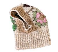 CAZSTYK Gorro de ganchillo cálido diseñado para clima frío, adecuado para esquiadores, caminantes y viajeros que necesitan aislamiento, beige, Talla única