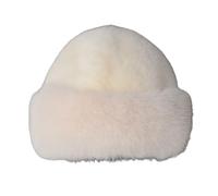 CAZSTYK Gorro mongol cálido de piel sintética suave con orejeras protectoras para actividades al aire libre en invierno, deportes de nieve, esencial, mongol cálido, blanco, Talla única