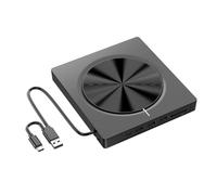CAZSTYK Grabador externo de CD/DVD USB 3.0 tipo C con 4 concentradores USB y lector de tarjetas SDTF para ordenadores portátiles de sobremesa tipo C unidades ópticas