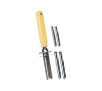 CAZSTYK Herramienta ajustable de acero inoxidable para descorazonador de frutas y verduras para peras, fechas, verduras, descorazonador apto para lavavajillas