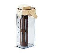 CAZSTYK Jarra moderna para preparar bebidas frías, ideal para los entusiastas del té y el café, con botella portátil de preparación fría de configuración rápida