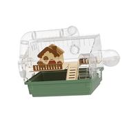 CAZSTYK Jaula transparente para hámster con accesorios, diseño multifuncional, estilo de jardín, hábitat para pequeñas mascotas