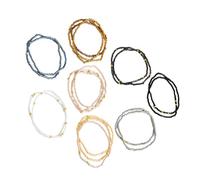 CAZSTYK Juego de 19 pulseras de cuentas de cristal con cordón elástico, diseño cómodo para todas las edades, actividades de manualidades y diversión creativa, accesorio individualizado