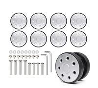 CAZSTYK Juego de 8 piezas de repuesto para maleta, prácticos rodillos con compatibilidad, funcionamiento silencioso, rodamiento silencioso, Modelo 13