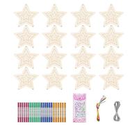 CAZSTYK Juego de campanillas de viento de madera para manualidades con bolígrafos y tubos de acuarela para regalo de cumpleaños de estudiantes, manualidades, proyectos de manualidades, accesorios para