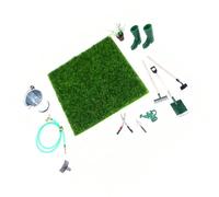CAZSTYK Juego de construcción de 2 pequeños paisajes con herramientas, estuche de almacenamiento portátil para adultos y adultos, decoración realista de plantas, juego de jardinería en miniatura para