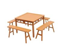 CAZSTYK Juego de mesa de comedor y sillas para niños a partir de 3 años, accesorios creativos educativos duraderos, mesa y sillas, accesorios de cocina educativos
