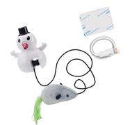 CAZSTYK Juguete de ABS para mascotas con cable de carga para entretenimiento extendido y actividad física, juguete de movimiento de identidad