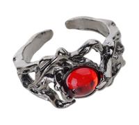 CAZSTYK Llamativos anillos de sol y lunas para parejas, joyería de moda, forma irregular, flexible, banda de dedo romántica, regalos románticos, anillos ajustables, One Size, como se describe, como se