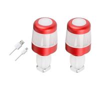 CAZSTYK Luz de seguridad LED recargable Handleassociations, señales de giro de alto brillo para ciclismo, tapones de extremo de varilla impregnados permanentes, luz de advertencia LED, tapones de