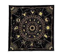 CAZSTYK Mantel de tarots de constelaciones, tarjeta de adivinaciones, tapiz de astrología, brujería, decoración de tela de cubierta con patrón de constelaciones, mantel de tarots, mantel espiritual